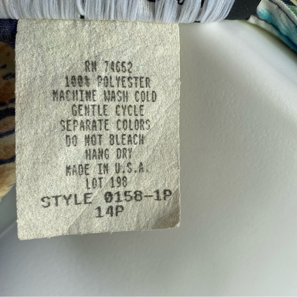 NWOT Vintage Leni Leni floral draped faux wrap dress - Picture 8 of 10